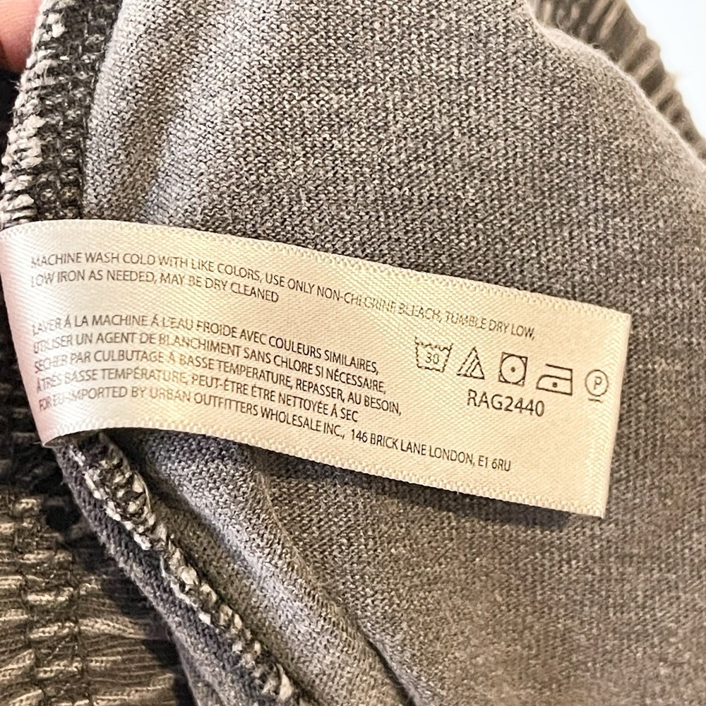 Free People Wide Leg Baggy Pull On Lounge Athleisure Pants Gray Stretch Size XS - Picture 6 of 6